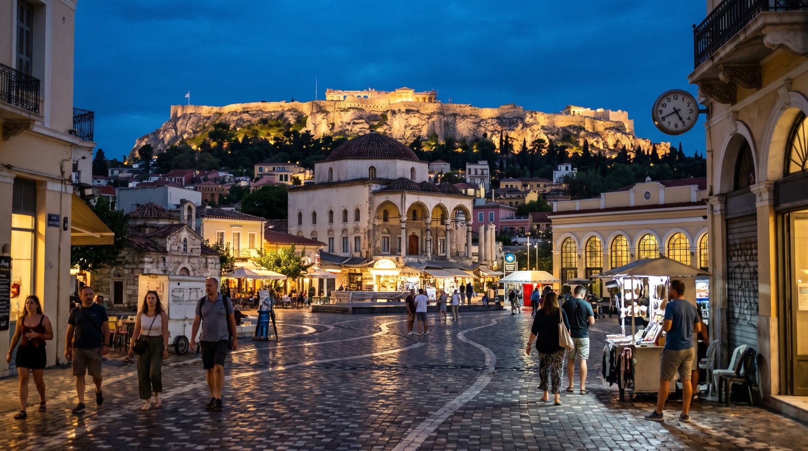 Monastiraki, Athens: where ruins, souvlaki and rooftops collide